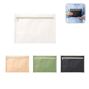 フラットレジャーポーチ（M）　ノベルティ 名入れ 販促品 記念品 まとめ買い