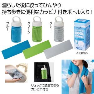 ボトルインクールタオル ノベルティ 名入れ 販促品 記念品 まとめ買い