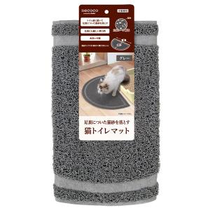 まとめ necoco 猫トイレマット グレー ペット用品 〔×5セット〕｜l-grace