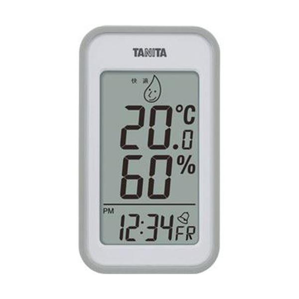 まとめ タニタ デジタル温湿度計 グレーTT559GY 1個〔×5セット〕