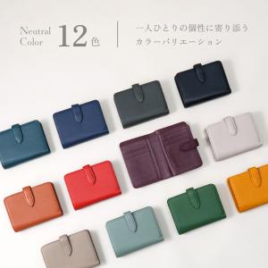 [LIB] ベルト付き ミドルウォレット 本革...の詳細画像1