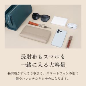 [LIB]ボックスショルダーバッグ 本革 撥水...の詳細画像3