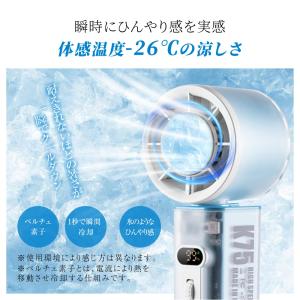 【一年保証】首振り !ハンディファン 冷却プレ...の詳細画像3