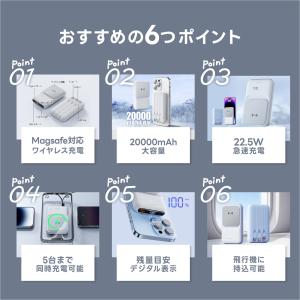 MagSafe対応 20000mAh大容量モバ...の詳細画像1