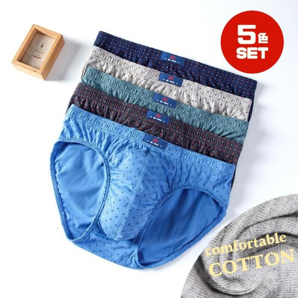 ブリーフパンツ メンズ 下着 ビキニブリーフ 男性下着 セクシー下着 インナー シンプル 柄 ストレ...