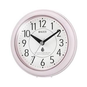 4KG711DN13 リズム時計工業 掛け時計 フィットウェーブリブ ピンク（白）｜l-nana