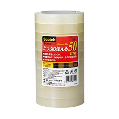A-4547452873197 スリーエム 透明粘着テープ１８ｍｍ　（１０巻入）