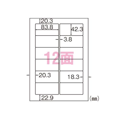 A-4902668051546 ヒサゴ Ａ４タック１２面