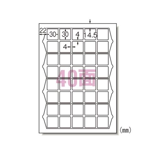 A-4906186752404 エーワン ラベルシール【兼用】ＨＧ　４０面正方形