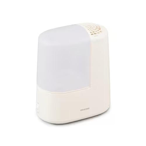 AHM-H26B-C アイリスオーヤマ スチーム式加湿器 260ml アイボリー アロマトレー付 タ...