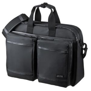 BAG-LW10BK サンワサプライ 超撥水・軽量PCバッグ（3WAYタイプ・15.6インチワイド・シングル・ブラック）｜l-nana