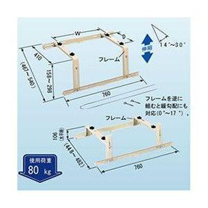 C-YG 日晴金属 傾斜屋根用エアコン屋根置き台｜l-nana