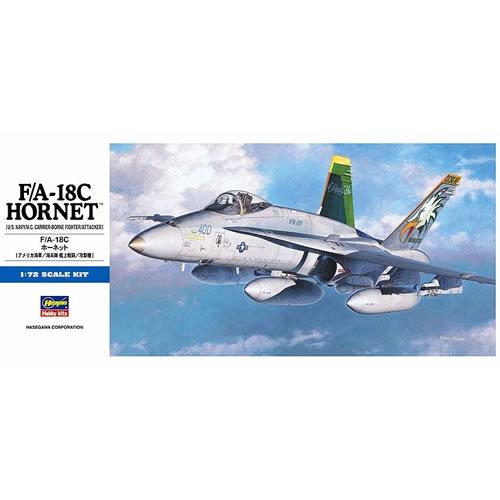 H-4967834014381 ハセガワ 1／72 アメリカ海軍 F／A-18C ホーネット