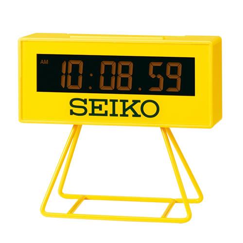 SQ815Y セイコー デジタル ミニスポーツタイマークロック 黄色