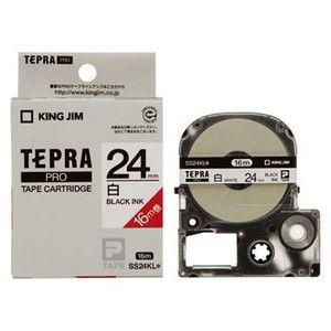 キングジム【KINGJIM】PROテープカートリッジ 白ラベル ロングタイプ SS24KL 24mm...