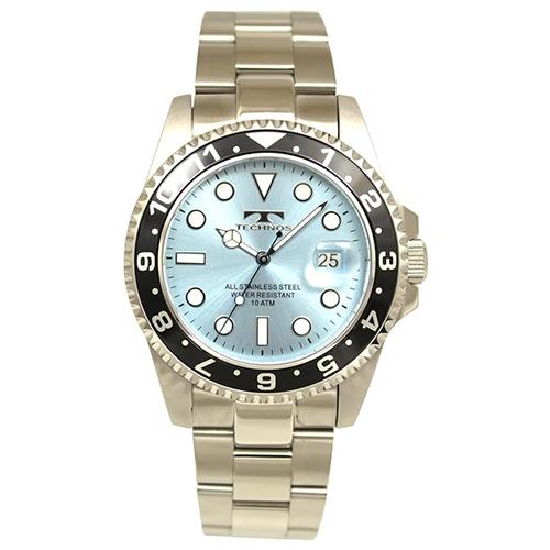 TSM419BI TECHNOS テクノス メンズ腕時計 メタルバンド