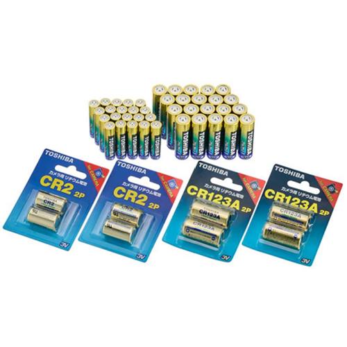 X-JOUBI-SET9 東芝 アルカリ単3形20本 アルカリ単4形20本 リチウムCR123A 4...
