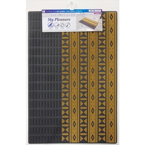 Y-4903180185771 山崎産業 マイプレジャーマット　アメリカン・ネイティブ　＃６　ベージ...