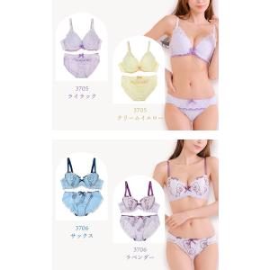 大きいサイズ ブラショーツセット レースブラ ...の詳細画像3