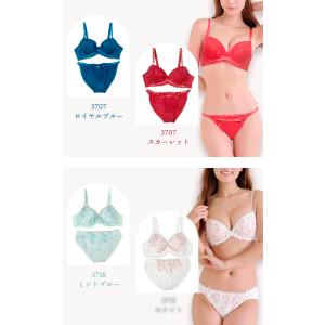 大きいサイズ ブラショーツセット レースブラ ...の詳細画像4