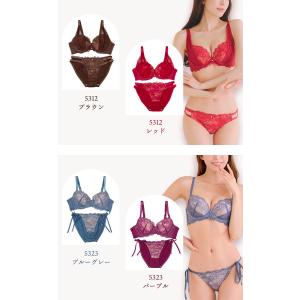 ブラジャー ブラショーツセット 脇高ブラ モー...の詳細画像1
