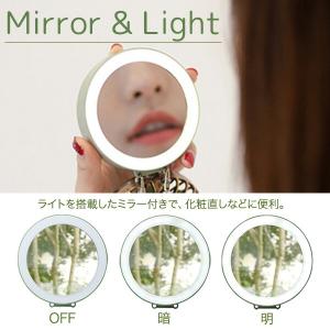 ミラー付き ハンズフリーファン 3WAYハンデ...の詳細画像4