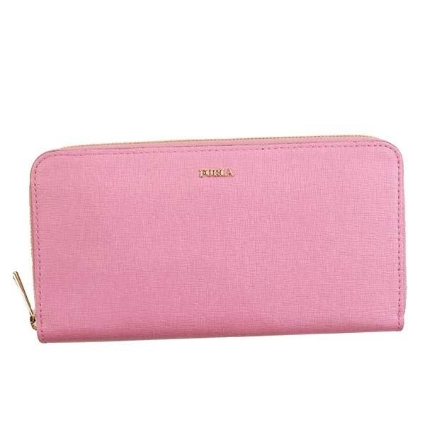 FURLA フルラ   BABYLON L.PK ライトピンク ラウンド長財布/921793