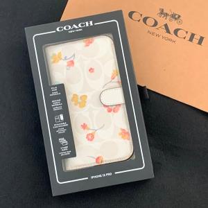 コーチ スマホケース 携帯ケース 手帳型 花柄 iPhone 13 Pro COACH/CB469-CAH｜la-blossoms
