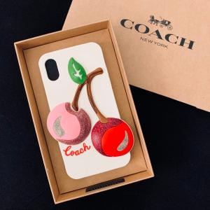 コーチ スマホケース 携帯ケース チェリー iPhone X/XS  COACH/F65093-CAH｜la-blossoms