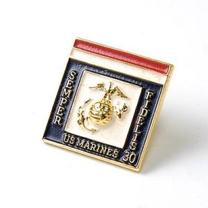 ＵＳ．マリーン、ロゴ襟章(新品）19NM