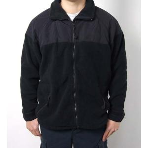 ＵＳ．ＮＡＶＹ．ブラック、フリースジャケット（USED）A31BU