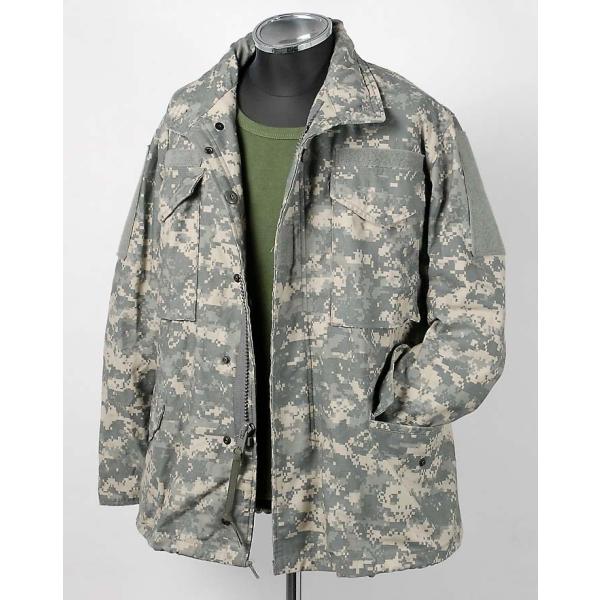 アメリカ軍 ACU デジタルカモ M-65 フィールドジャケット USED A5AU