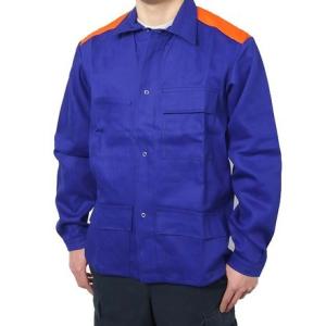 フランス SPOC ブルー オレンジショルダー VTN ワークジャケット 新品 F73N=