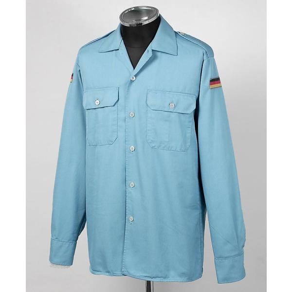 ドイツ軍 ブルー アラミド フィールドシャツ USED G15AU-