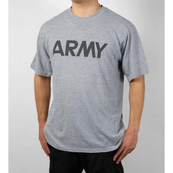 ＵＳ．ＡＲＭＹ．軍用グレーＴシャツ(新品）T45N