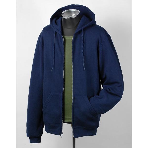 U.S. SOFFE ネイビー ジッパー フードスウェットシャツ 新品 USSW64N-ZIP