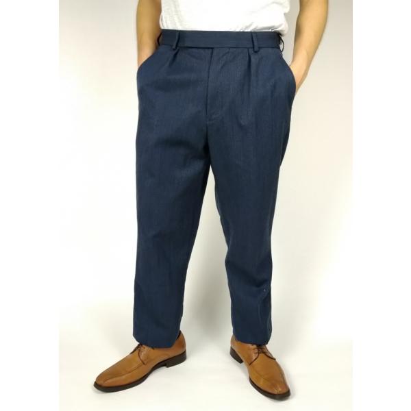 イギリス空軍 RAF ブルーグレー No.2 バラック ドレスパンツ（USED）206YU