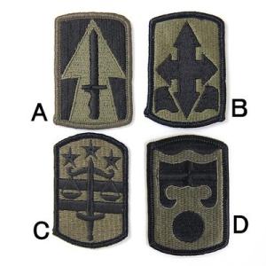 ＵＳ．ＯＤ．部隊章ワッペン（新品）２Ａ BRANCH-GN2A