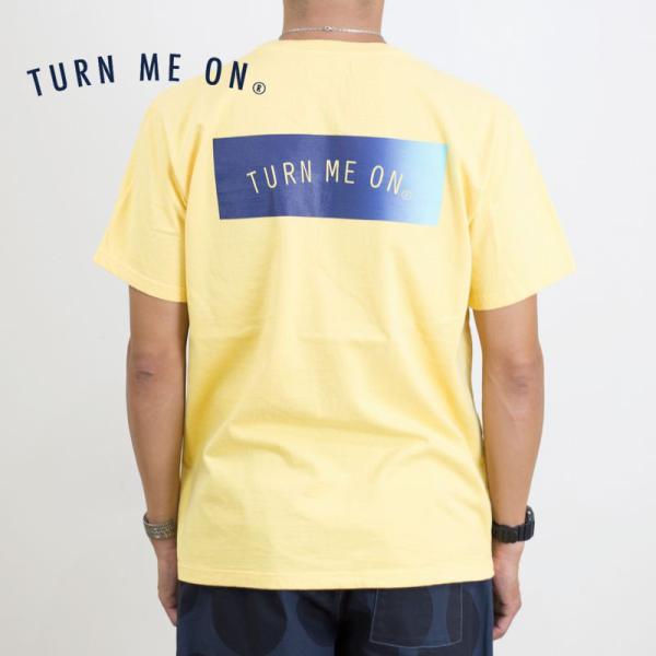 ターンミーオン TURN ME ON メンズ Tシャツ 半袖 定番BOX ロゴTシャツ 綿 日本製 ...