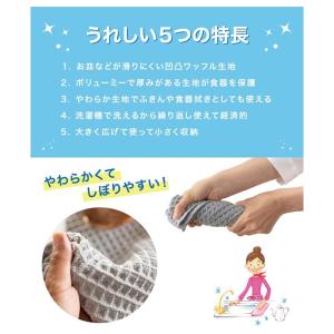 あっちこっち水切りマット 2枚セット ふきん ...の詳細画像2