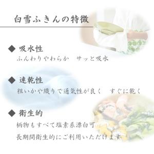 白雪ふきん 備長炭入り 1枚入 2個セット キ...の詳細画像4