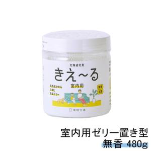 室内用 消臭剤 きえーる ゼリータイプ 480g お徳用 置き型 部屋用 環境大善 天然成分 無香料 消臭ビーズ