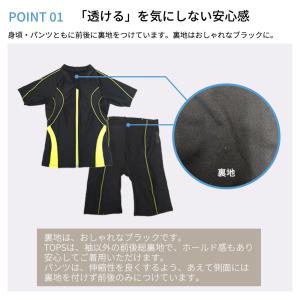 フィットネス 水着 半袖 レディース キャップ...の詳細画像4