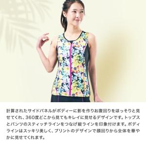 フィットネス 水着 プリント レディース フィ...の詳細画像2