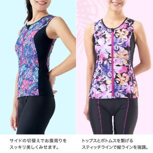 フィットネス 水着 プリント レディース フィ...の詳細画像3