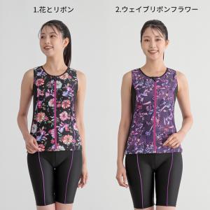 フィットネス 水着 プリント レディース フィ...の詳細画像1