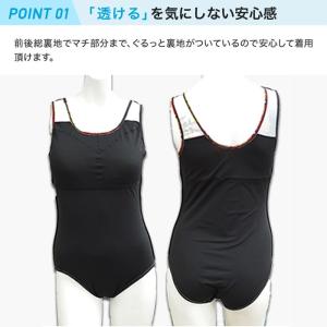 フィットネス水着 プリント 柄 ワンピース 水...の詳細画像4