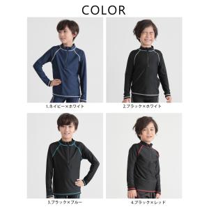 ラッシュガード キッズ スクール水着 ファスナ...の詳細画像4