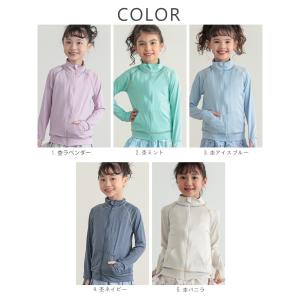 ラッシュガード キッズ 子供 無地 ジップアッ...の詳細画像4