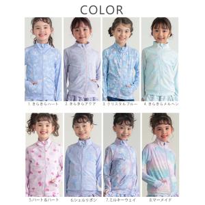 ラッシュガード キッズ ハイネック 子供 女の...の詳細画像4